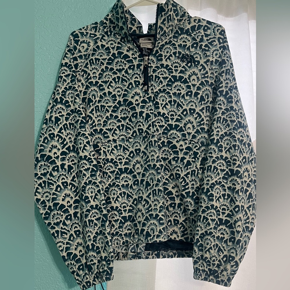 The North Face quartet zip rain jacket